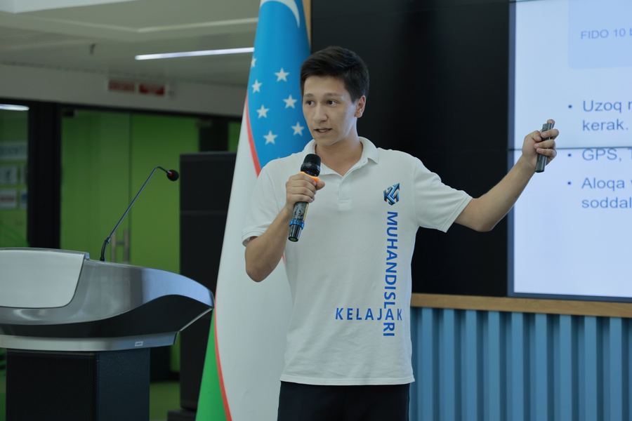 Кадр из программы акселерации «Kelajak muhandislari»